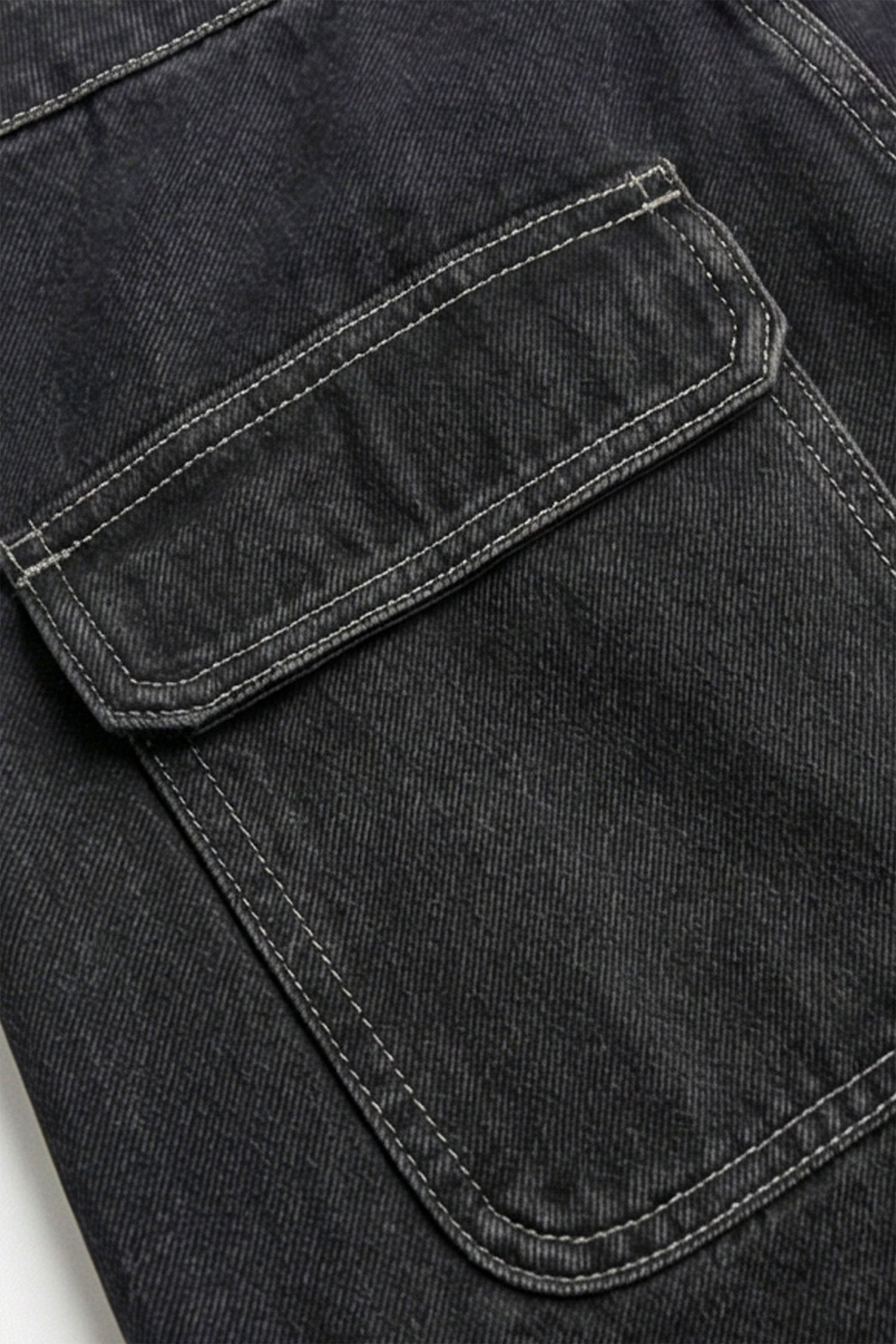 ND CITY™ Black Straight Ft Denim Jeans