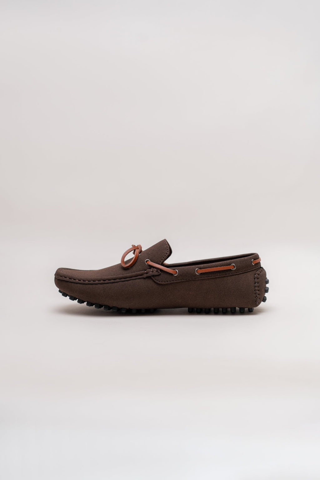 ND CITY™ Brown Suede Laced Loafers