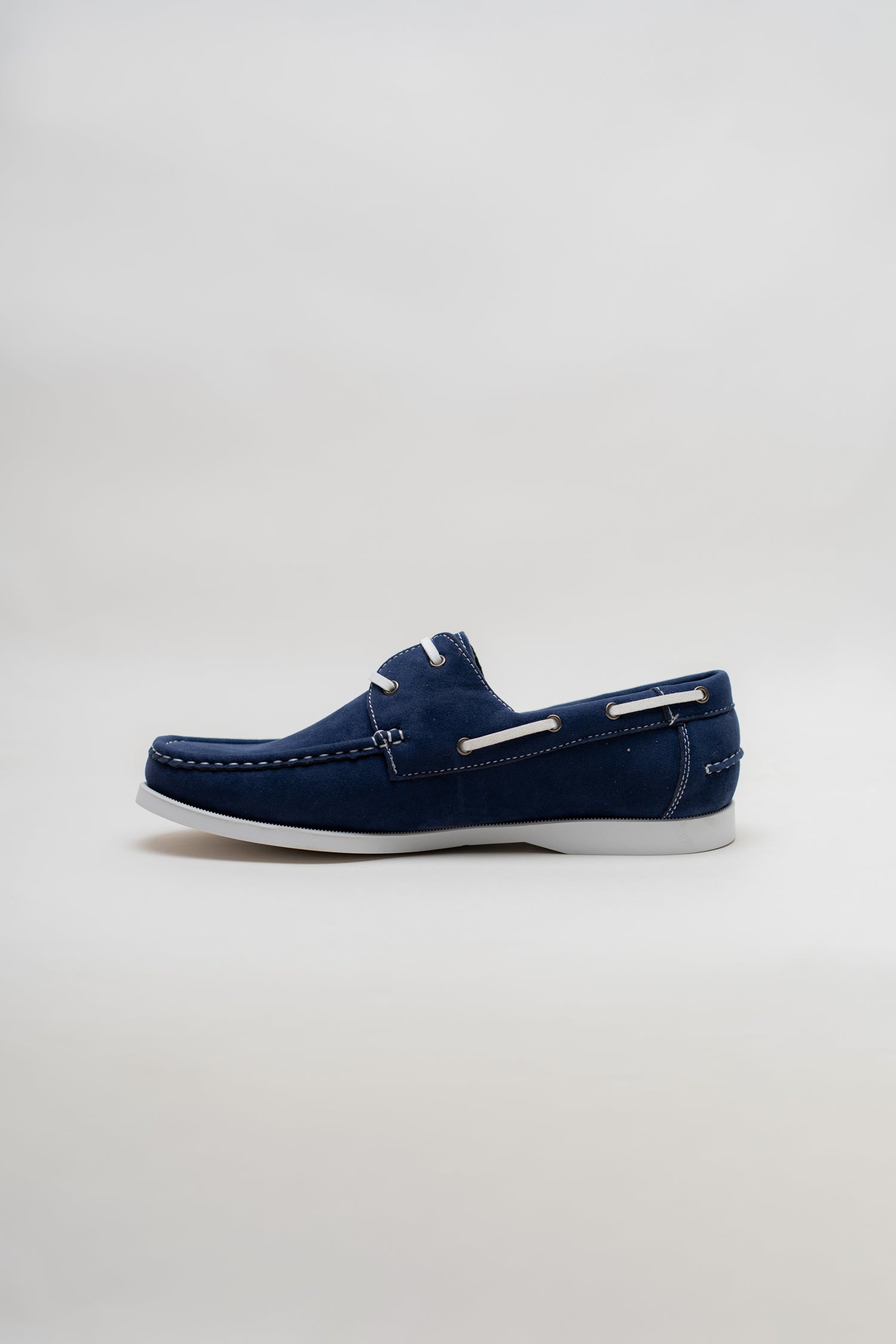 ND CITY™ Navy Suede Laced Loafers