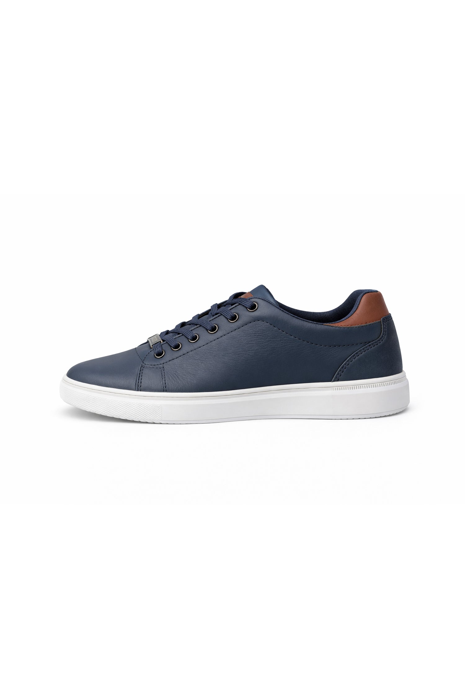 ND CITY™ Navy Suede Low Top Trainers