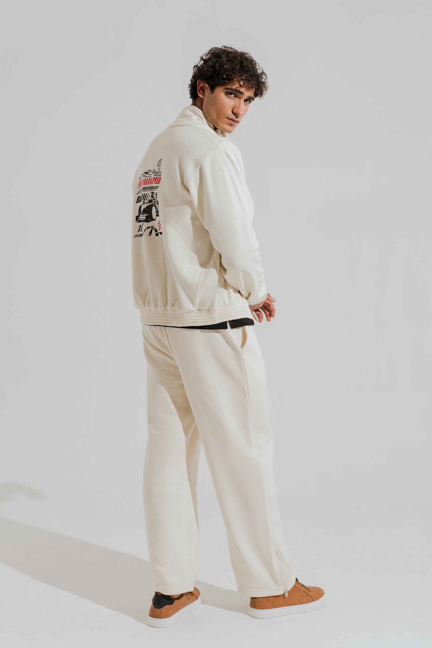 ND CITY™ Off White Regular Fit Utility Jacket